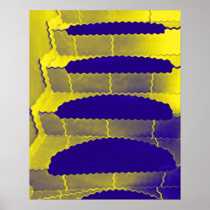 goldene Treppe hoch Poster
