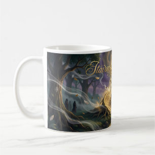 Goldene Treppe zum Waldtraum-Himmel-Mug Kaffeetasse