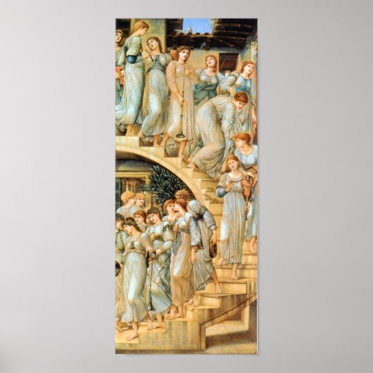 Goldene Treppen von Edward Burne Print Poster (Vorne)