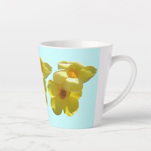 Goldene Trompetenblumen I Milchtasse (Rechts)