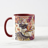 Goldene Tropen auf Hawaii Elegante Vintag Moderne Tasse (Links)