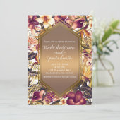 Goldene Tropen auf Hawaii Parco Tassino Einladung (Stehend Vorderseite)