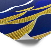 Goldene Tropen auf Sonnenuntergang Poster (Ecke)