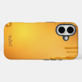 Goldene Tropfen mit warmem Glanz Case-Mate iPhone Hülle (Rückseite (Horizontal))