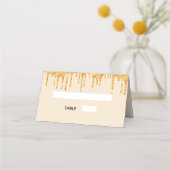 Goldene Tropfen zum 70. Geburtstag Platzkarte (Rückseite)