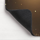 Goldene tropfende Hintergrund mit glitzernden Ränd Mousepad (Ecke)