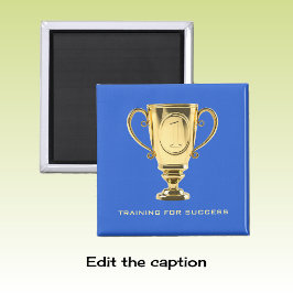 Goldene Trophäe für den Trainingserfolg Magnet