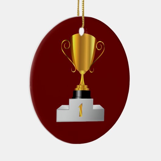 Goldene Trophäe Keramikornament (Rechts)