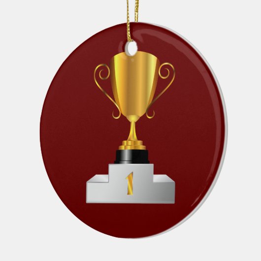 Goldene Trophäe Keramikornament (Links)