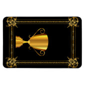 Goldene Trophäe Magnet (Horizontal)
