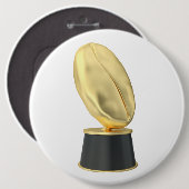 Goldene Trophäe mit Kaffeebohne Button (Vorne & Hinten)