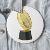 Goldene Trophäe mit Kaffeebohne Button (Beispiel)