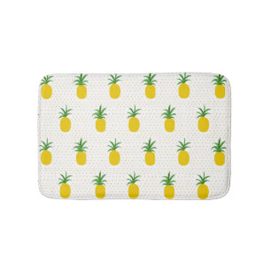 Goldene tropische Ananas Badematte