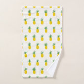 Goldene tropische Ananas Badhandtuch Set (Handtuch)