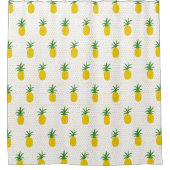 Goldene tropische Ananas Duschvorhang (Vorderseite)