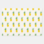 Goldene tropische Ananas Geschenkpapier Set (Vorderseite)