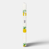 Goldene tropische Ananas | Monogramm Case-Mate iPhone Hülle (Rückseite / Links)