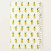 Goldene tropische Ananas | Monogramm Planer (Rückseite)