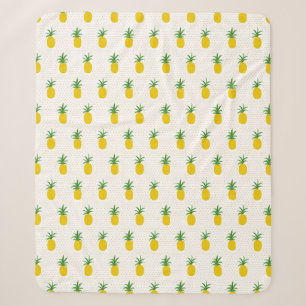 Goldene tropische Ananas Sherpadecke