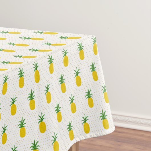 Goldene tropische Ananas Tischdecke (Beispiel)
