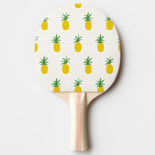 Goldene tropische Ananas Tischtennis Schläger