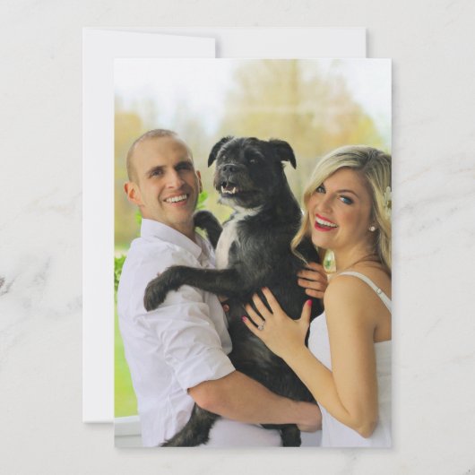 Goldene tropische Blätter Save the Date Hochzeit Einladung (Rückseite)