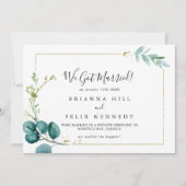 Goldene tropische Vegetation Ankündigung (Vorderseite)