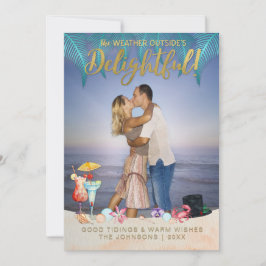 Goldene tropische Weihnachten im Foto von Florida