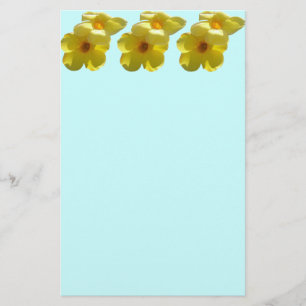 Goldene Trumpet-Blume I Briefpapier