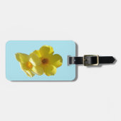 Goldene Trumpet-Blume I Gepäckanhänger (Vorderseite horizontal)