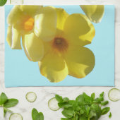 Goldene Trumpet-Blume I Geschirrtuch (Gefaltet)