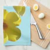 Goldene Trumpet-Blume I Geschirrtuch (Viertel Falte)