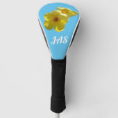 Goldene Trumpet-Blume I Golf Headcover (Vorderseite)