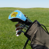 Goldene Trumpet-Blume I Golf Headcover (In SItu)