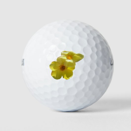 Goldene Trumpet-Blume I Golfball (Vorderseite)
