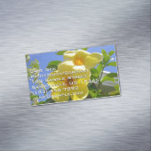 Goldene Trumpet-Blume I Magnetische Visitenkarte (Beispiel)