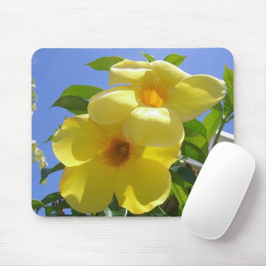 Goldene Trumpet-Blume I Mousepad (Mit Mouse)