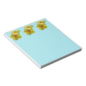 Goldene Trumpet-Blume I Notizblock (angewinkelt)