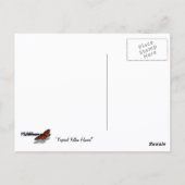 Goldene Trumpet-Blume I Postkarte (Rückseite)