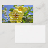 Goldene Trumpet-Blume I Visitenkarte (Vorne/Hinten)