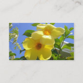 Goldene Trumpet-Blume I Visitenkarte (Rückseite)