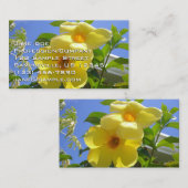 Goldene Trumpet-Blume I Visitenkarte (Vorne/Hinten)
