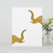 Goldene Trumpf-Elefanten (Stehend Vorderseite)