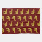 Goldene Trumpf-Elefanten Handtuch (Horizontal)