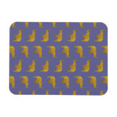 Goldene Trumpf-Elefanten Magnet (Horizontal)