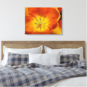 Goldene TulpenBlume Leinwanddruck (Insitu (Schlafzimmer))