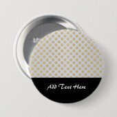 Goldene Tupfen auf Silber Button (Vorne & Hinten)