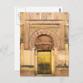 Goldene Tür Postkarte (Vorne/Hinten)