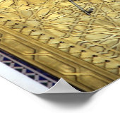 Goldene Tür und ein Bogen, Marokko Poster (Ecke)