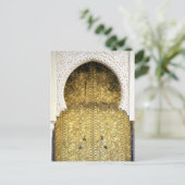 Goldene Tür und ein Bogen, Marokko Postkarte (Stehend Vorderseite)